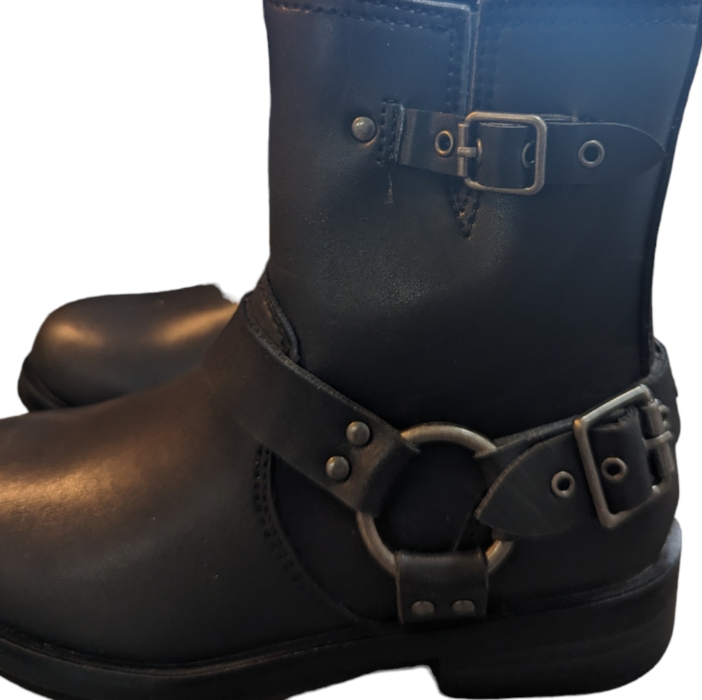 Steve Madden Toddler Beckky Black Motorcycle Boot...Size 12 - Picture 7 of 8